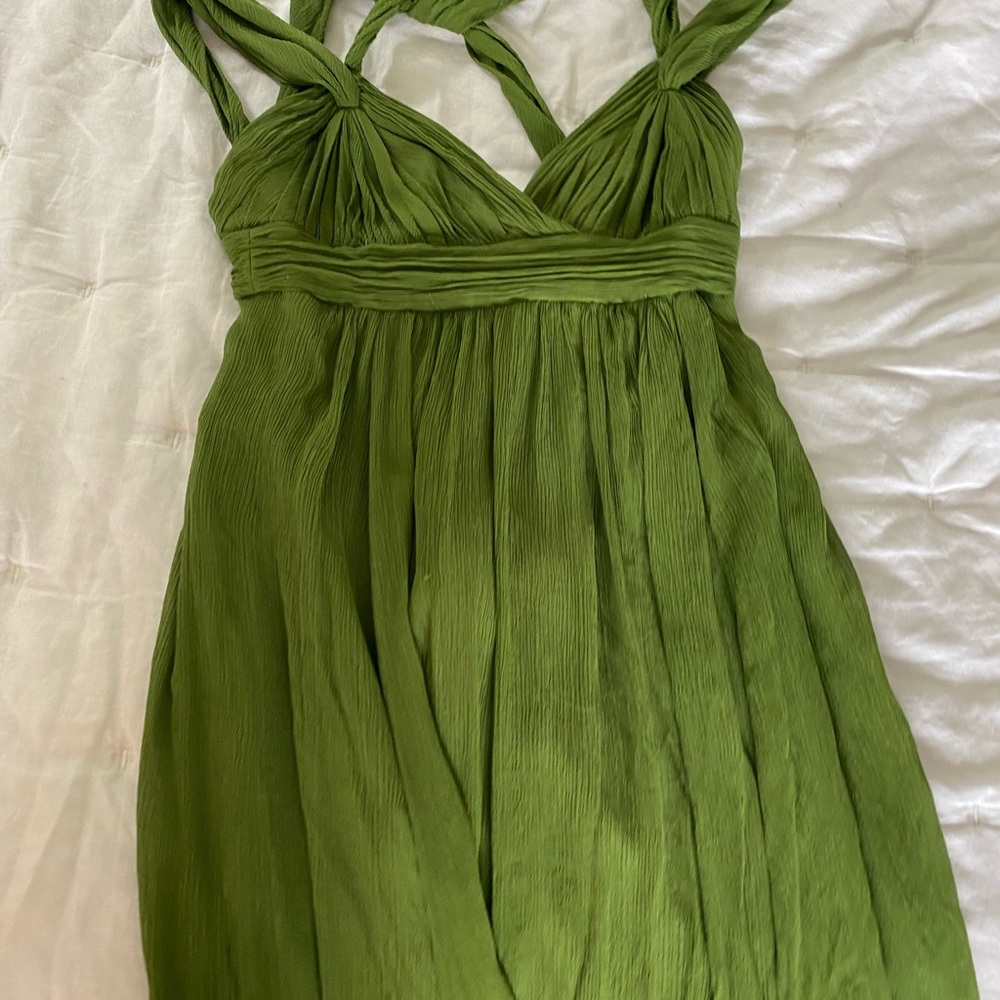 Elegant Green Maxi dress bcbgmaxazria - Picture 5 of 10
